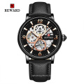 REWARD RD33001M Military Military Fashion Men Automatic Mechanical Watch Top Luxury Quartz Watches Clock Leather Band Watch